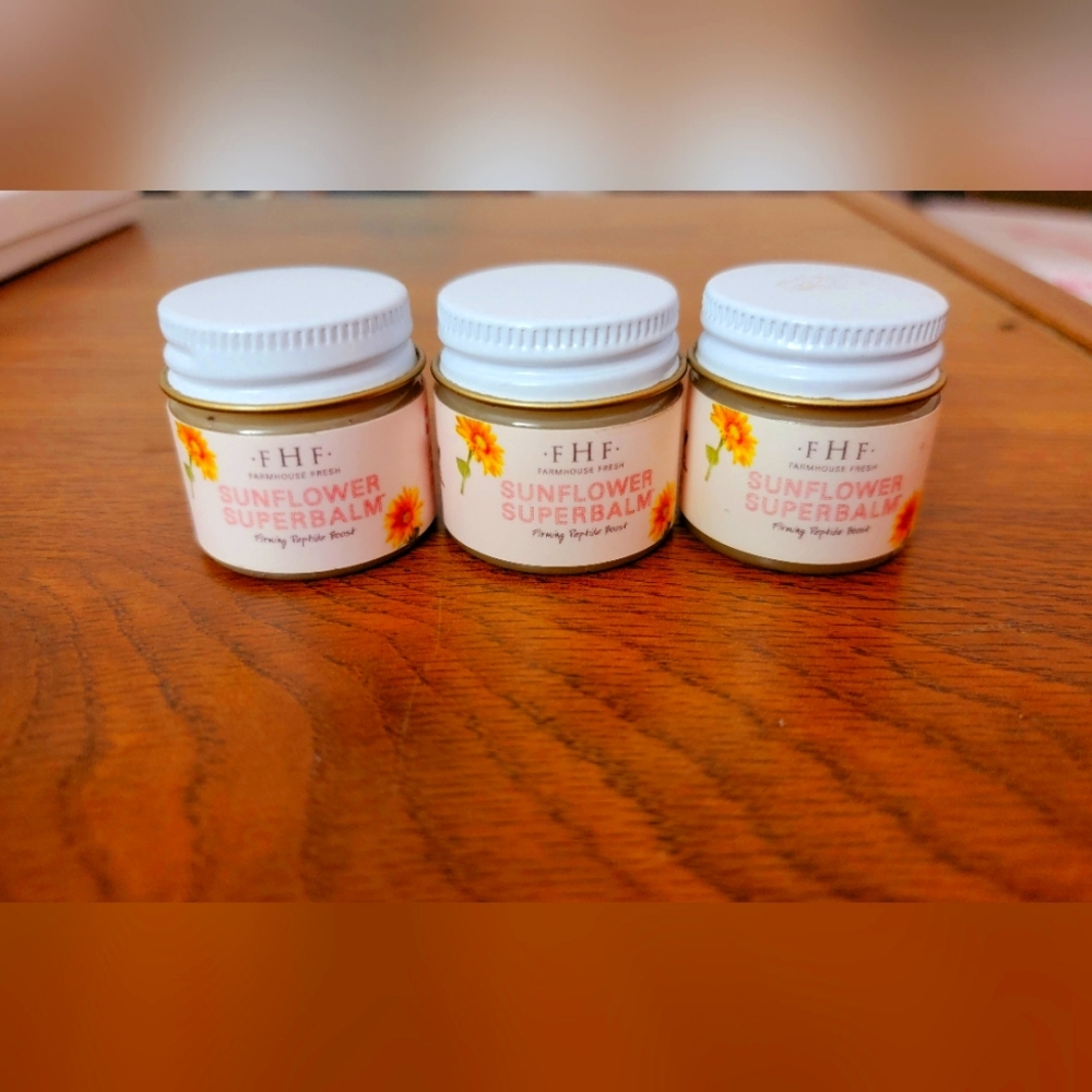 Farmhouse Fresh Sunflower Super Balm Sampler Trio 0.5oz each